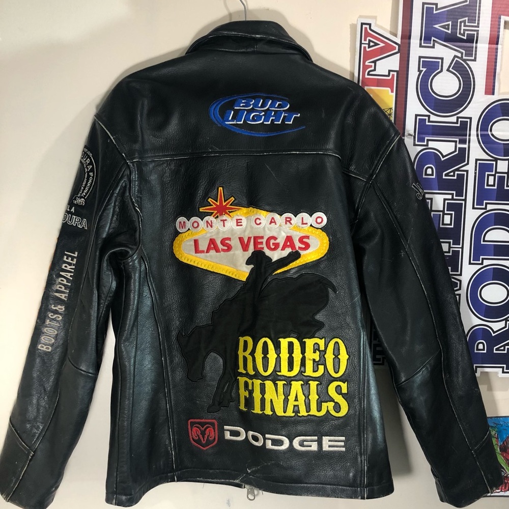 NFR Rodeo finals leather jacket
